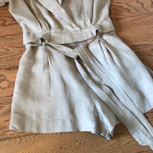 LPA tan linen romper - Picture 4 of 6